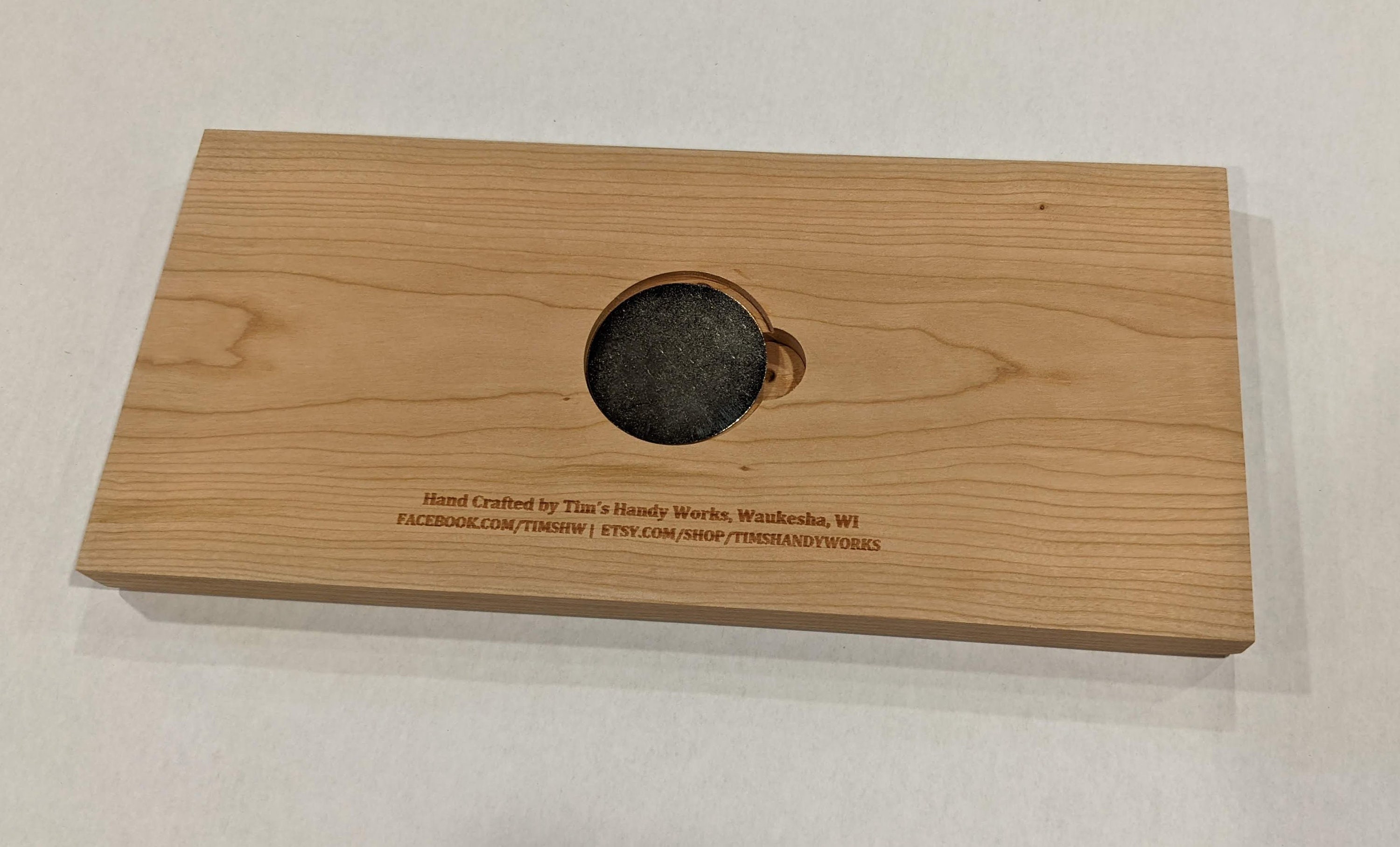 Loon Scene Rectangular Cribbage board