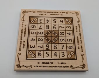 Peg Five!  Sequence Dice Game