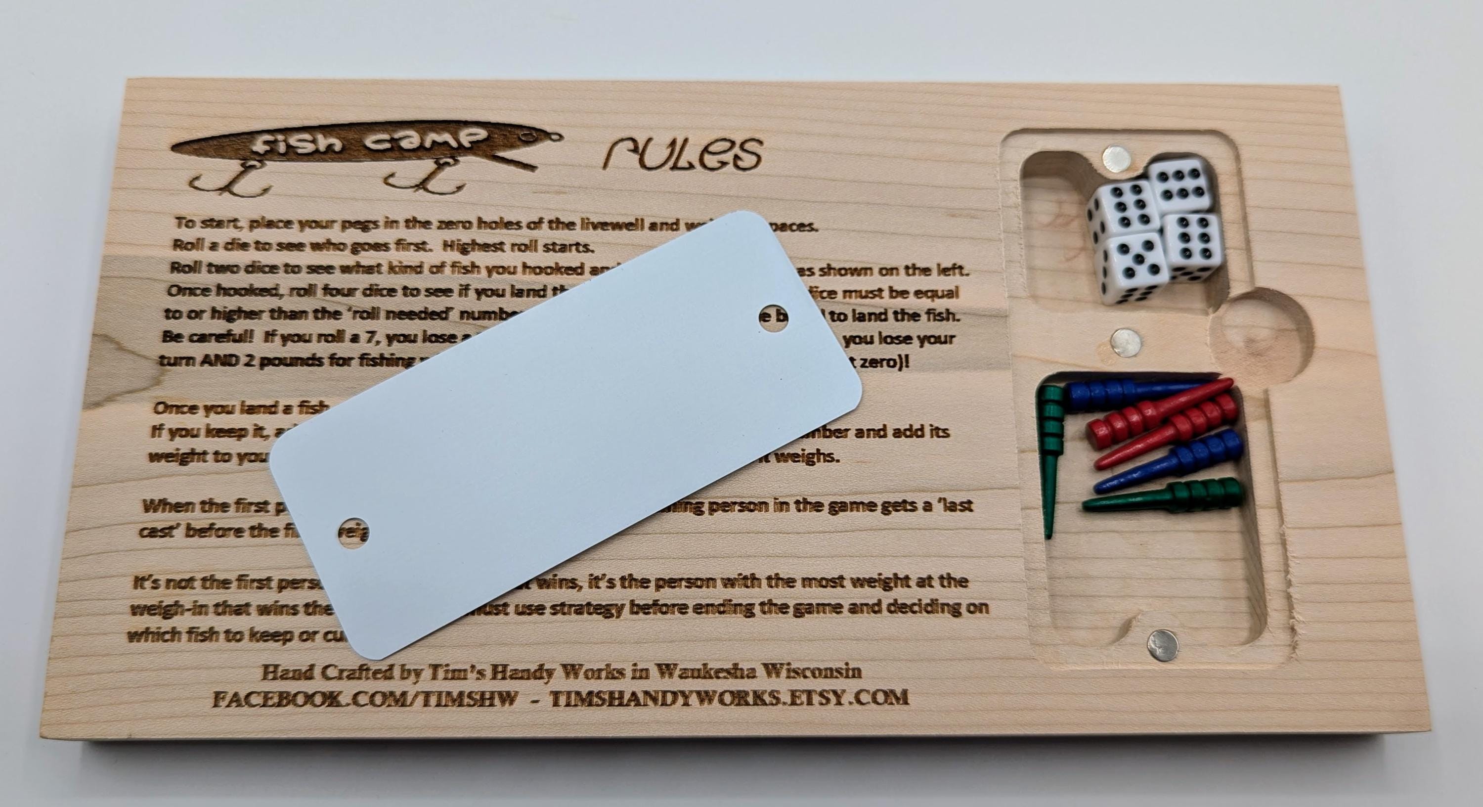Solid Maple Fish Camp Dice Game