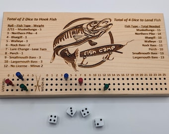 Solid Maple Fish Camp Dice Game