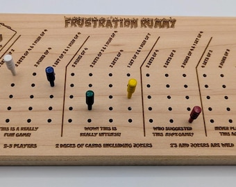 Solid Maple Frustration Rummy