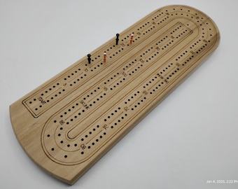 Rainbow Poplar Large Format Cribbage Board