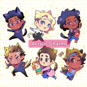 Spider-verse Acrylic Charms
