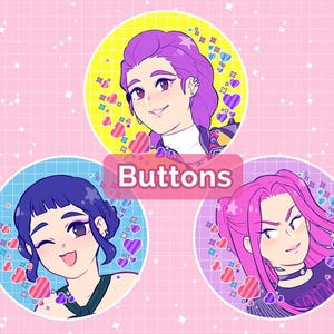 Huntrix Buttons