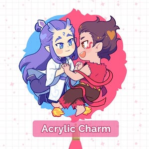 Charm acrílico Nezha x Ao Bing