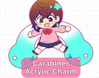 Momo Acrylic Carabiner Charm