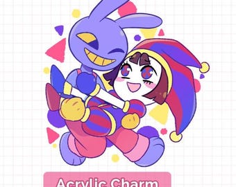 Funny Bunny Acrylic Charm