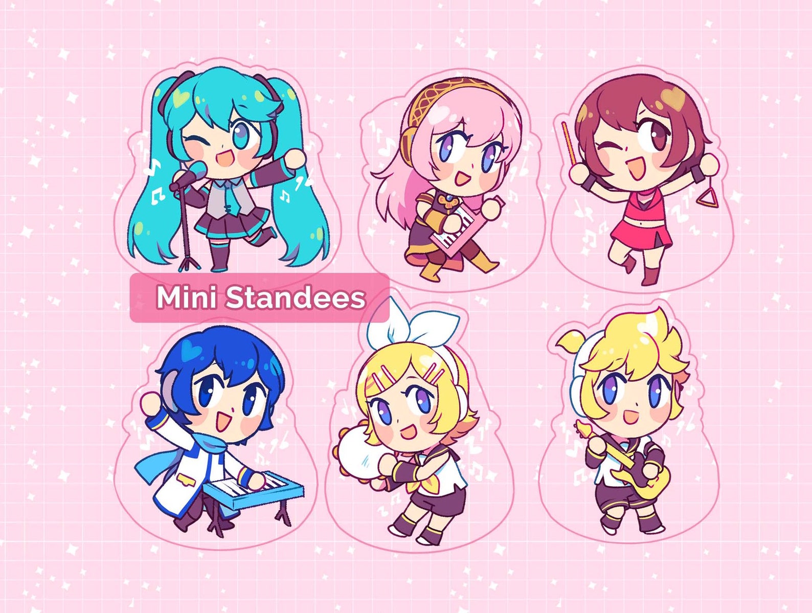 Color Standee Mini Vocaloid Swinging Mini Standees - Etsy