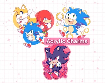 Sonic Acrylic Charms