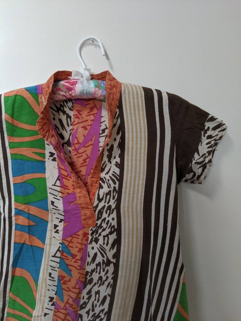 XS vintage rainbow tunic top