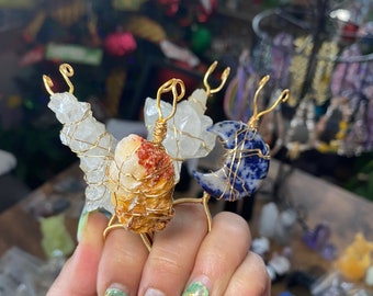 Gold Brass Witchy Cigarette Holder With Quartz Orb Talon Sabrina Aunt Zelda  Wand Jazz