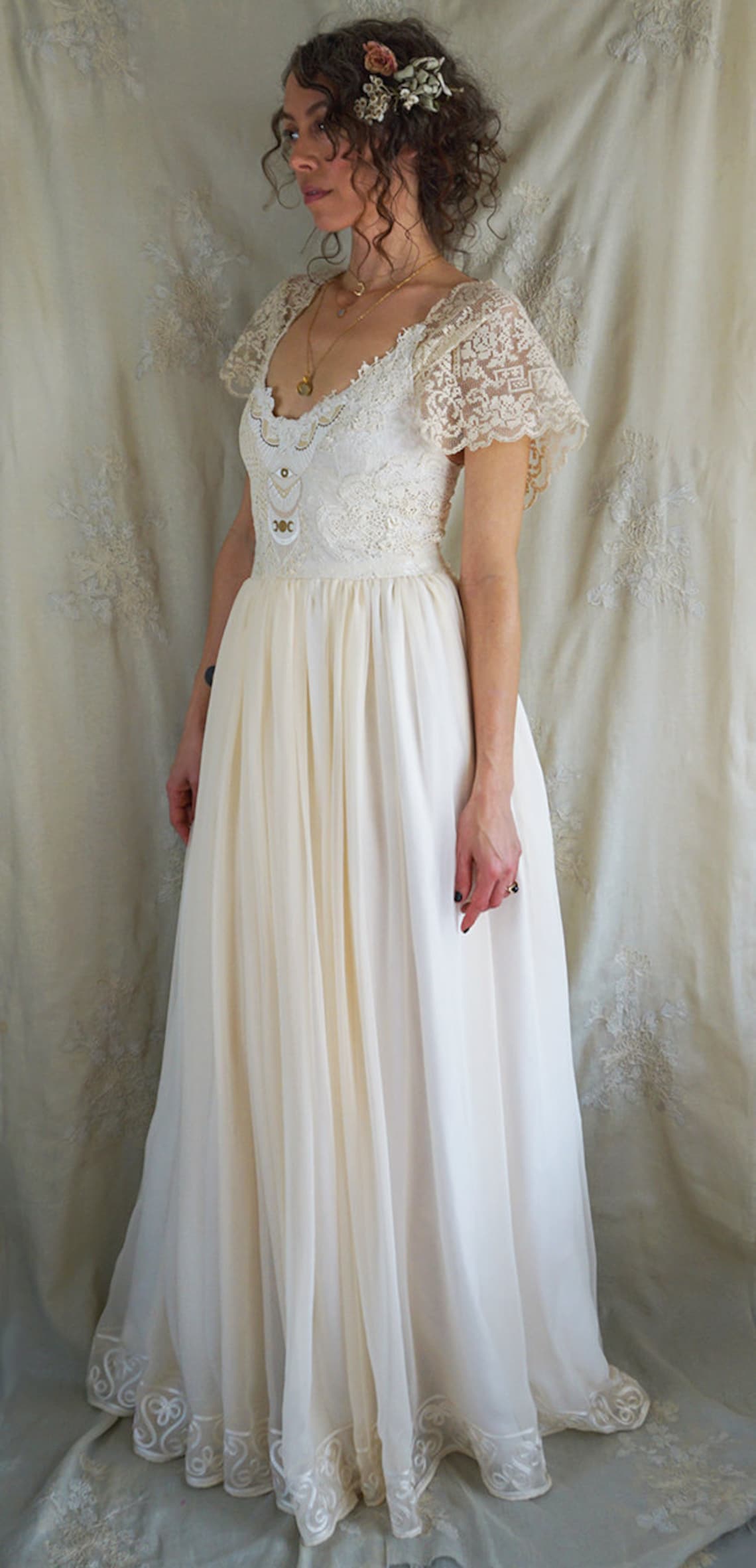 SALE Mystic Wedding Gown... mystical dress witch bohemian Etsy