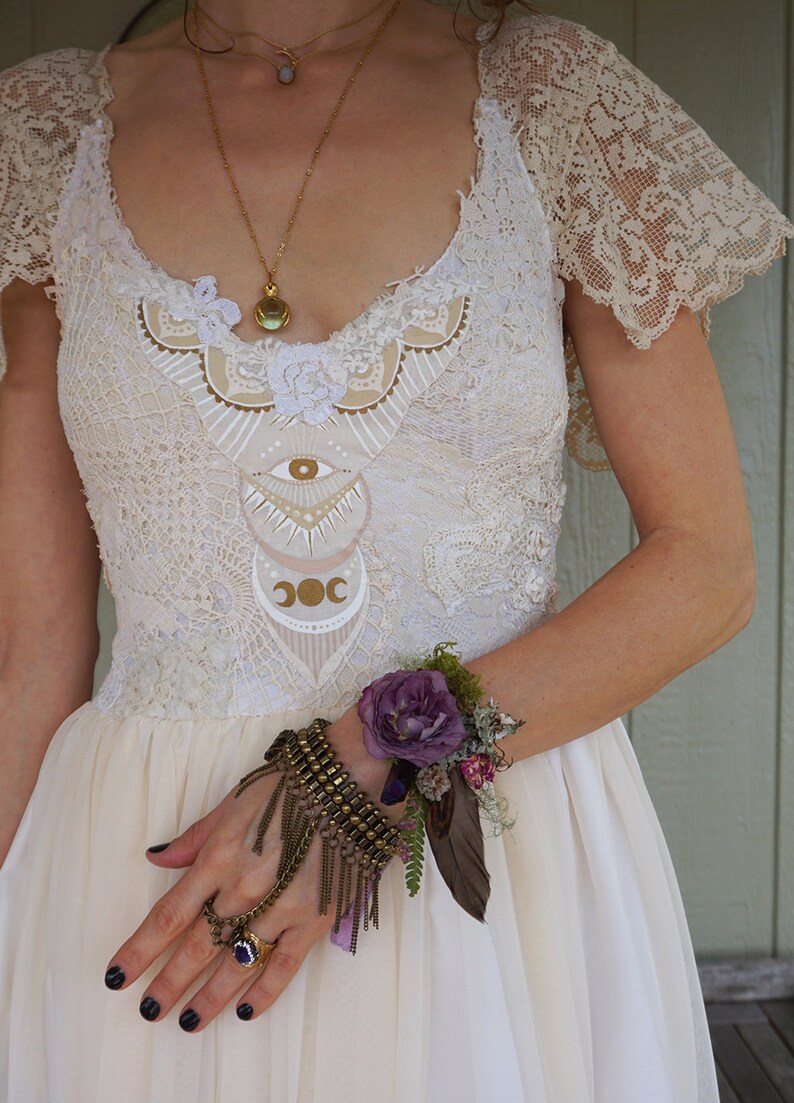 SALE Mystic Wedding Gown... mystical dress witch bohemian | Etsy