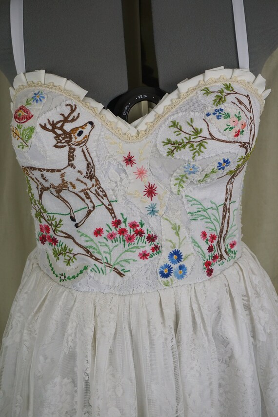 Sale Woodland Meadow Wedding Gown Boho Whimsical Hand Etsy