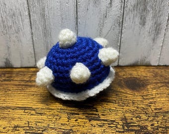SOLO MODELLO: Modello conchiglia blu amigurumi