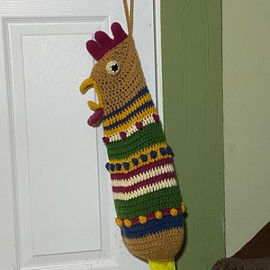 PATTERN ONLY: Chicken Bag-Holder Crochet Pattern image 2