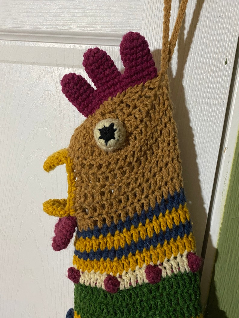 PATTERN ONLY: Chicken Bag-Holder Crochet Pattern image 5