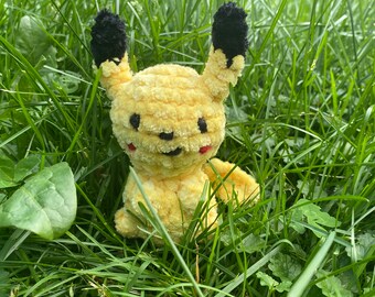 PATTERN ONLY: Fuzzy Pikachu Amigurumi Crochet Pattern