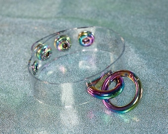 Clear PVC Cuff Bracelet