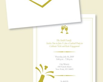 Cocktail Party Invitation – Editable Celebration Template (PDF Download)