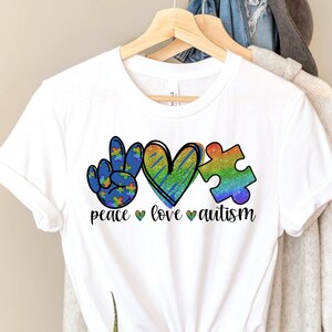 Girlie Girl Originals Youth Autism Awareness Puzzle Heart T Shirt