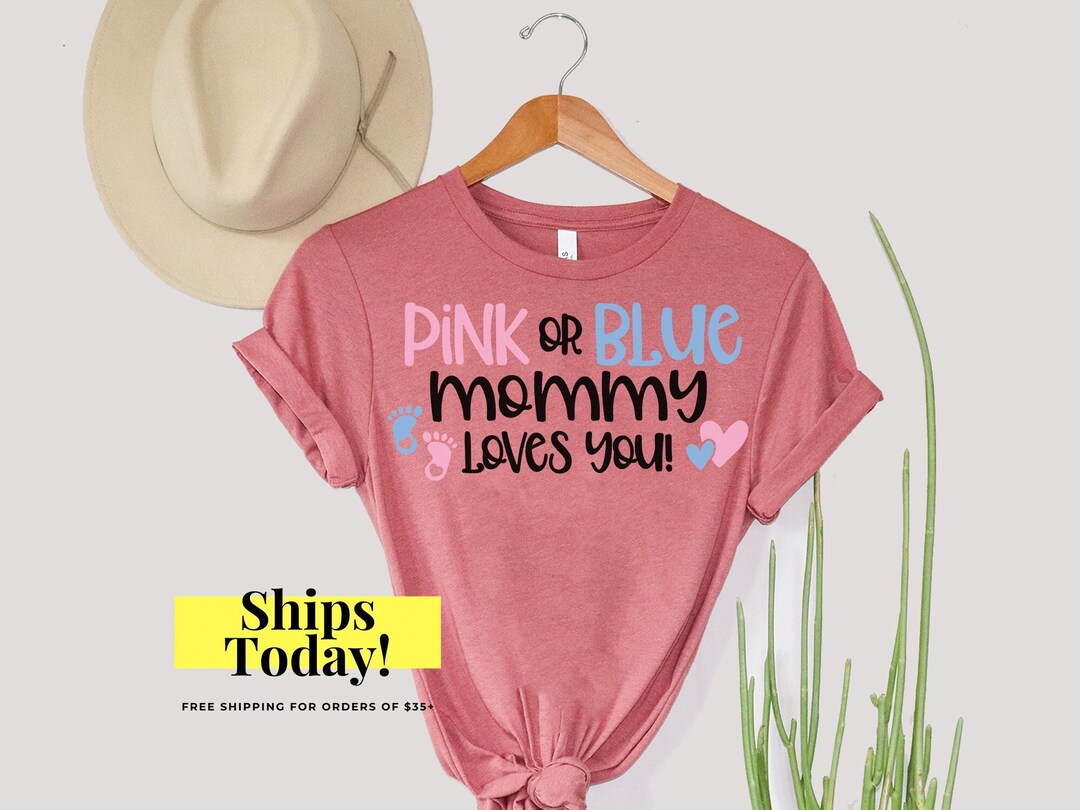 Mommy Mom Gender Reveal Shirt Gender Reveal Party Shirt Etsy