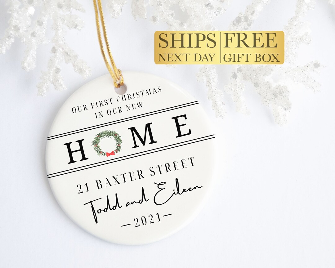 Personalized New Home Ornament New House Ornament Gift for Etsy