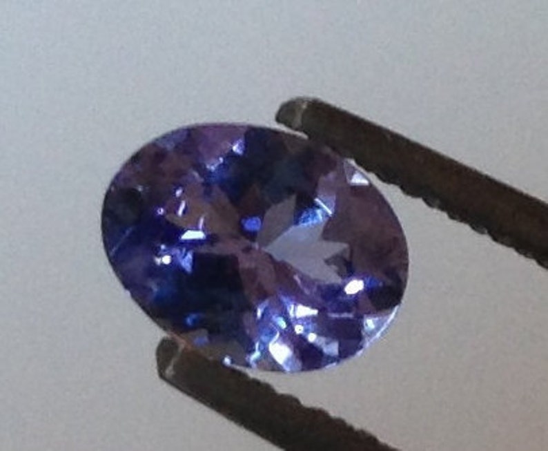 Crocus Tanzanite 0.90 Carats Oval 5.5x7.25mm Natural Solitaire Gemstone with Video image 2