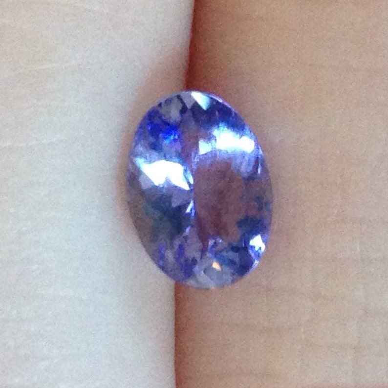 Crocus Tanzanite 0.90 Carats Oval 5.5x7.25mm Natural Solitaire Gemstone with Video image 1