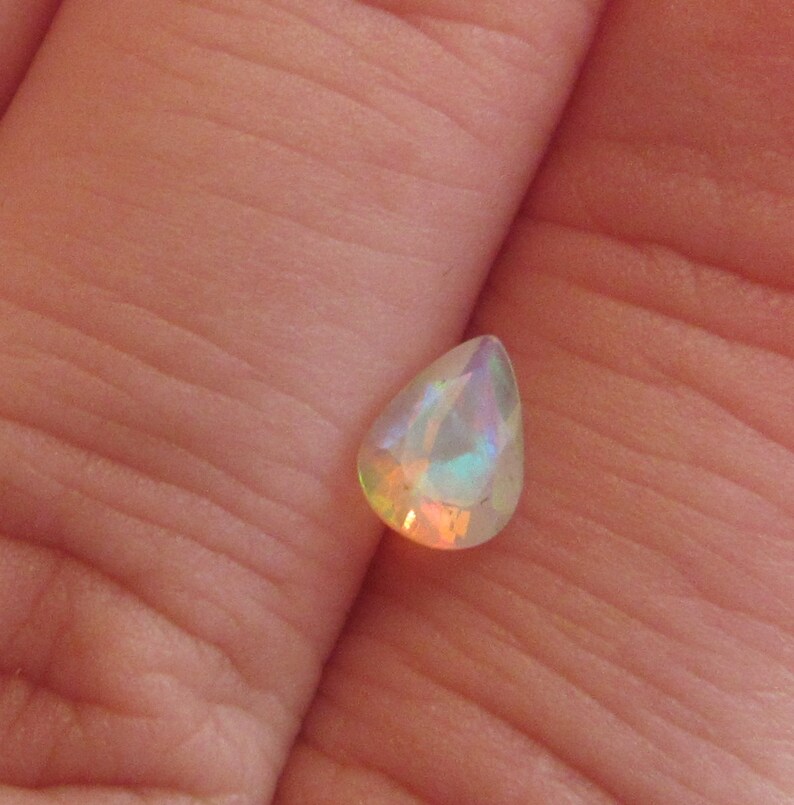 Neon Teardrop Opal 5x7mm Natural Gemstone Bright Flash with Video image 5