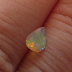 Neon Teardrop Opal 5x7mm Natural Gemstone Bright Flash with Video image 4