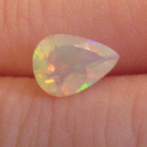 Neon Teardrop Opal 5x7mm Natural Gemstone Bright Flash with Video image 2