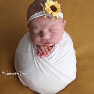 infant sunflower headband