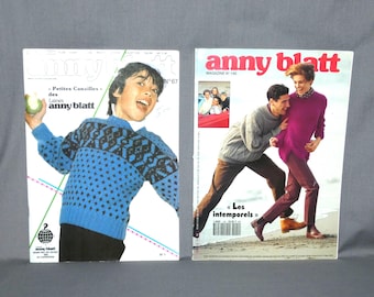 Lot of 2 Anny Blatt Knitting Patterns Magazines