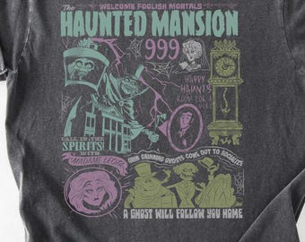 Haunted Mansion Shirt, Disney Comfort Colors, Ghost Host Shirt, Magic Kingdom Shirt, Haunted Mansion Ride Shirt, Disney Ride, Disneyland