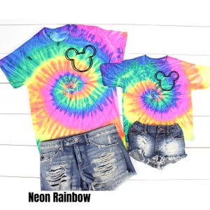 Scribble Mickey Tie Dye Tee, Tie Dye Disney, Disneyland Tie Dye Shirt, Mickey Shirt, Disney shirt, Disney World Shirt