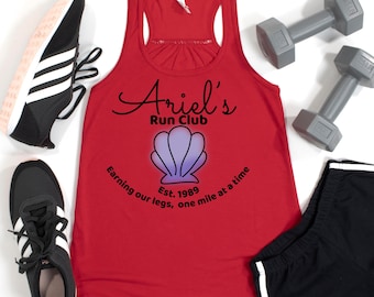 Ariel's Run Club Tank, Disney Running Tank, Rundisney Shirt, RunDisney, Run Disney Athletic, Princess Half Tank, Princess Run Club Weekend