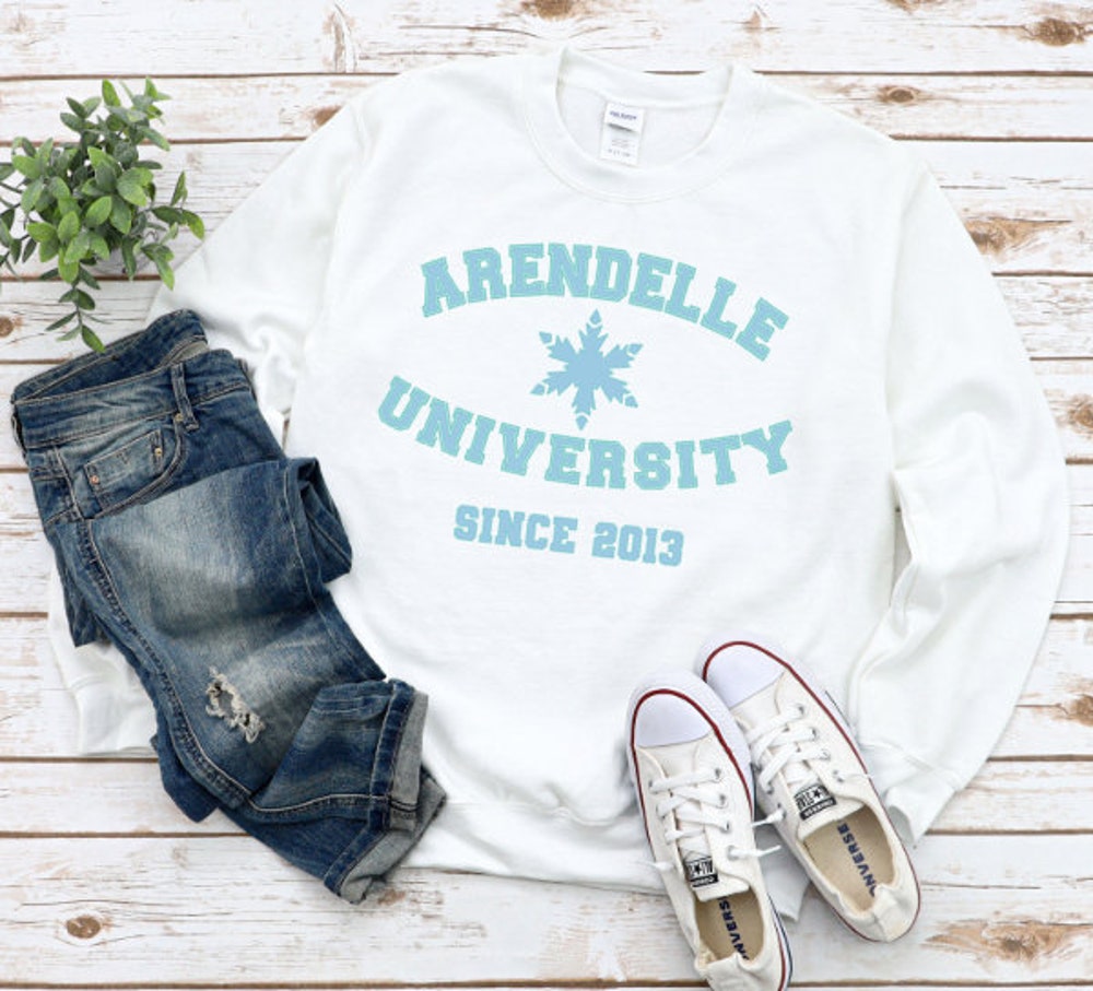 Arendelle University Sweatshirt, Frozen Sweatshirt, Elsa Sweatshirt, Disney Sweatshirt, Disneyland Sweatshirt, Winter Sweatshirt Shirttrend