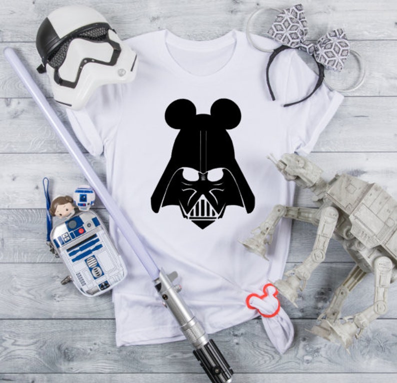 Darth Vader Mickey Ears, Star Wars shirt, Disney fan shirt, Disney parks shirt, Disney shirt, Disney World Shirt image 1