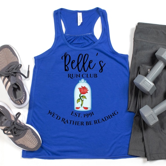 Belle's Run Club Tank, Disney Running Tank, Rundisney Shirt, RunDisney, Run Disney Athletic, Princess Half Tank, Princess Run Club Weekend