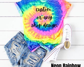 Personalized Tie Dye Tee, Create your own tie dye, Pick your design tie dye, Tie Dye shirt, Tye Dye Shirt, Tie-dye custom tee