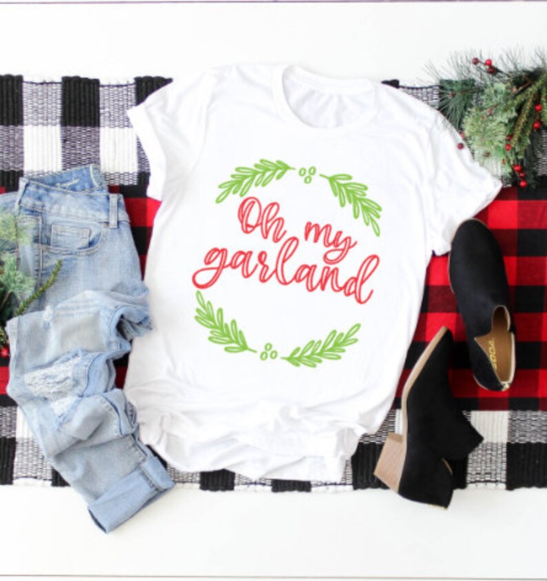 Oh My Garland Shirt Women's Christmas Shirt Christmas Etsy