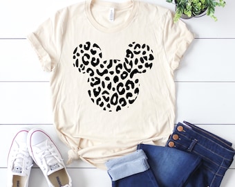 Leopard Mickey Shirt, Cheetah Mickey Shirt, Animal Kingdom shirt, Safari Shirt, Disney women's shirt, Disney Style Shirt