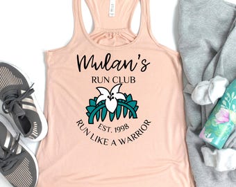 Mulan's Run Club Tank, Disney Running Tank, Rundisney Shirt, RunDisney, RunDisney Athletic, Princess Half Tank, Princess Run Club Weekend