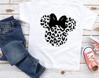 Leopard Minnie Shirt, Cheetah Minnie Shirt, Animal Kingdom shirt, Youth Disney Shirt, Toddler Disney Shirt, Leopard Kids Shirt