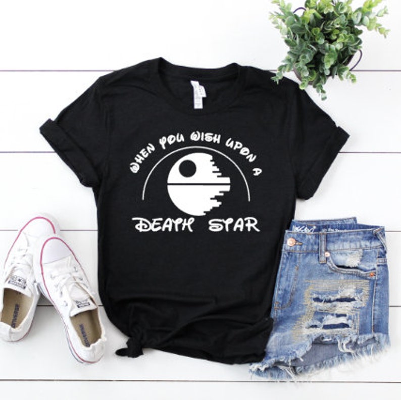 When You Wish Upon a Death Star Shirt Star Wars Shirt Disney - Etsy