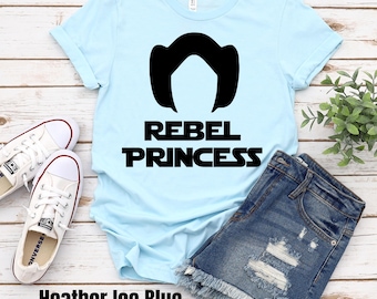 Rebel Princess Shirt, Princess Leia Shirt, Star Wars shirt, Disney fan shirt, Disney parks shirt, Disney shirt, Disney World Shirt