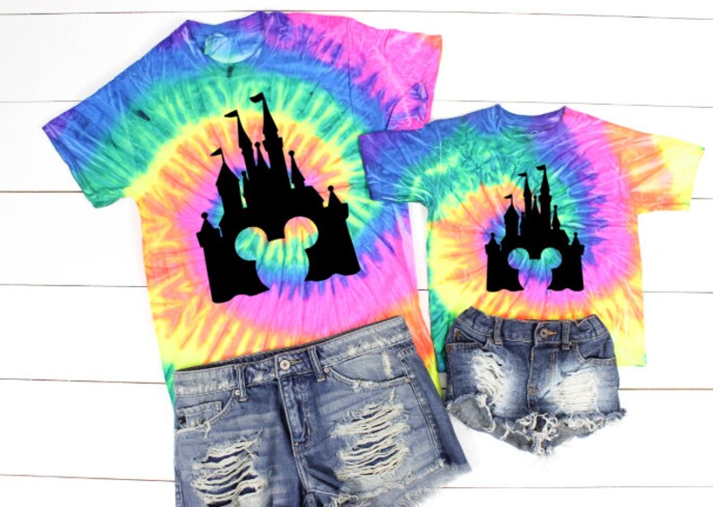 tie dye disney world shirt