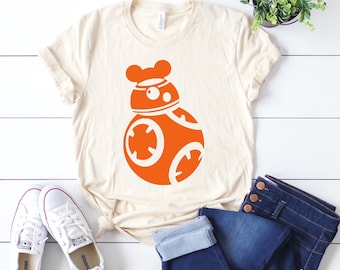 BB-8 Mickey Ears, Star Wars shirt, Disney fan shirt, Disney parks shirt, Disney shirt, Disney World Shirt