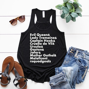 Villains Squad Goals tank, Disney Villains tank, Disney tank, Disney Villain tank, Disney Halloween Tank, MNSSHP Tank, Disney World tank